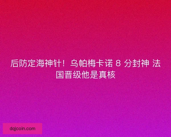 后防定海神针！乌帕梅卡诺 8 分封神 法国晋级他是真核